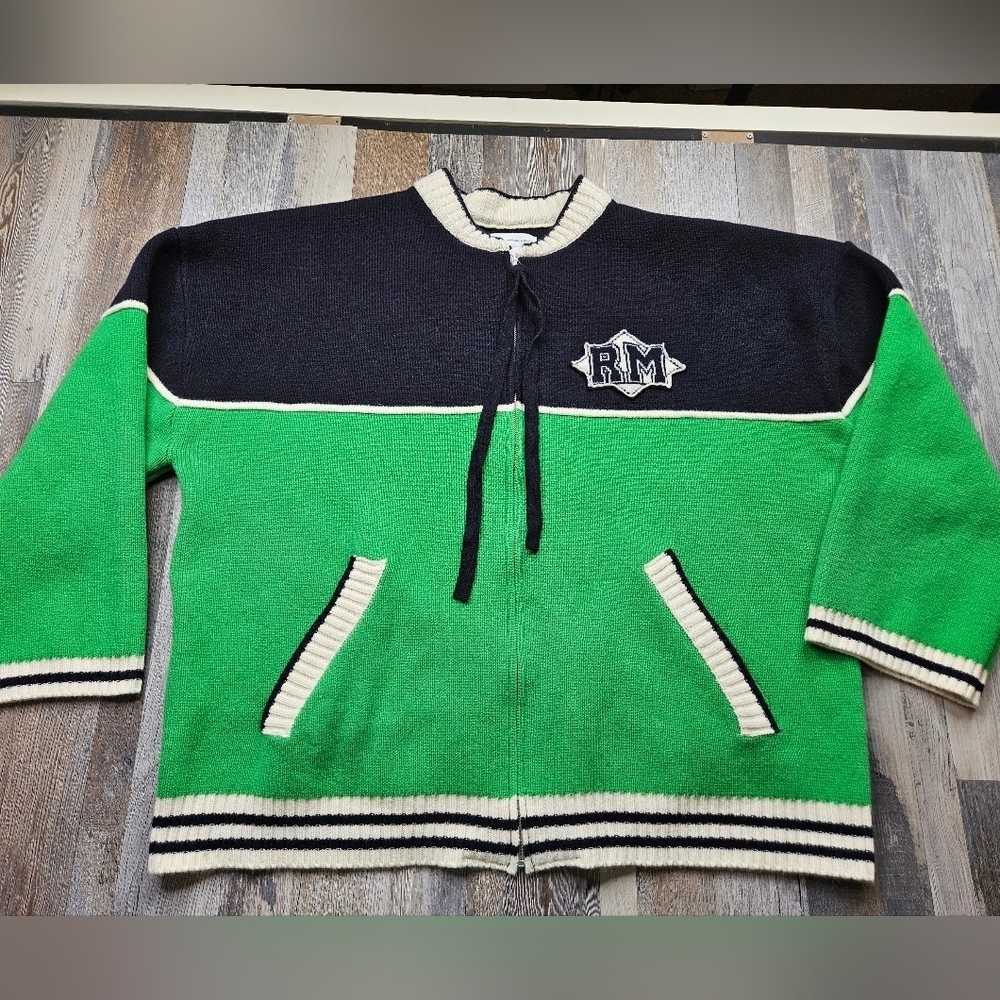 Pola & Romo Zip Front Cardigan Sweater